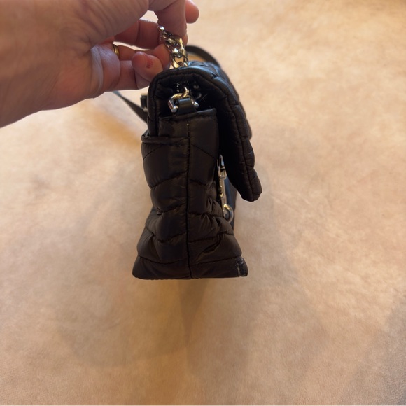 Rebecca Minkoff Edie Quilted Nylon Crossbody Bag • black - Picture 8 of 14